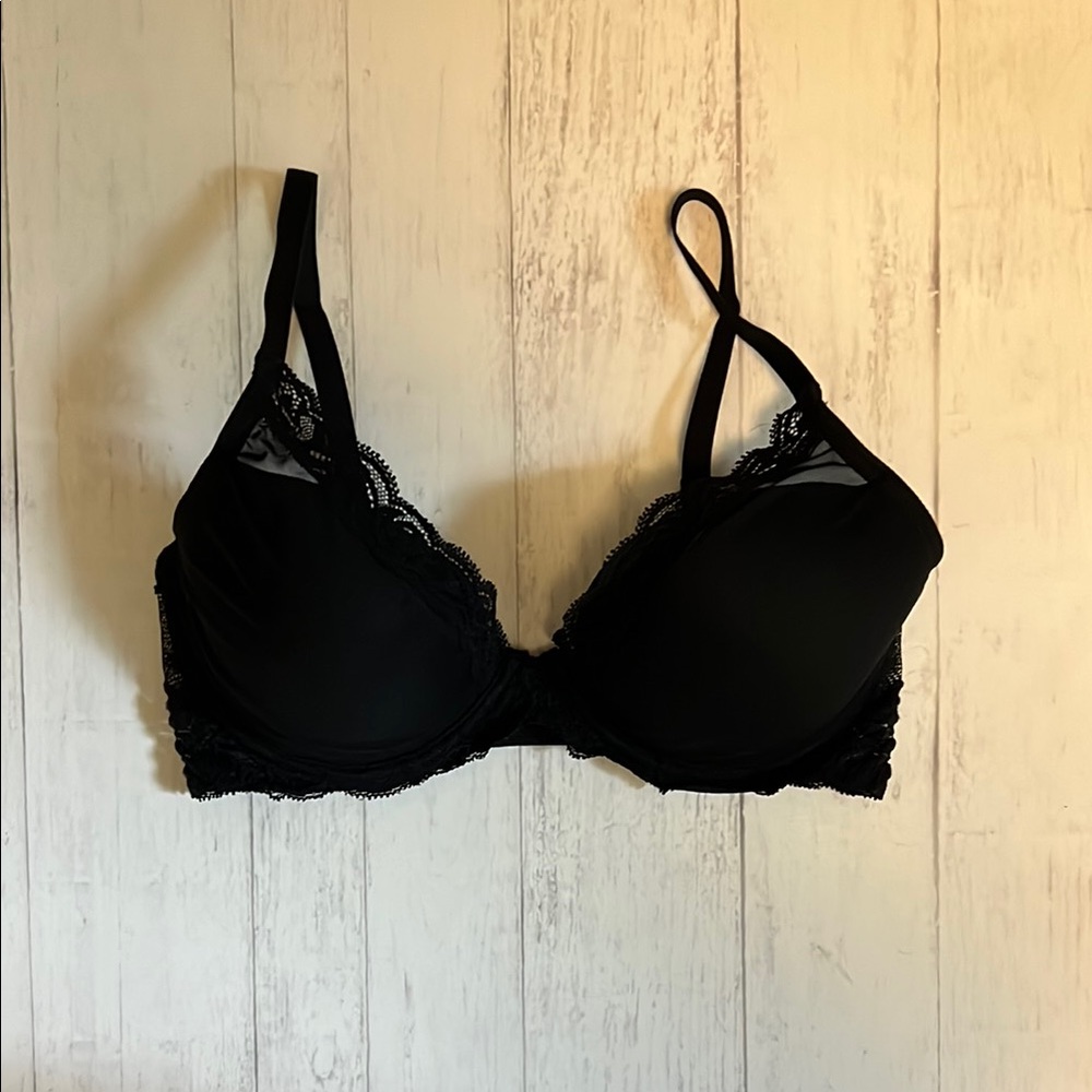 Natori Black Lace Triangle Bra Intimates